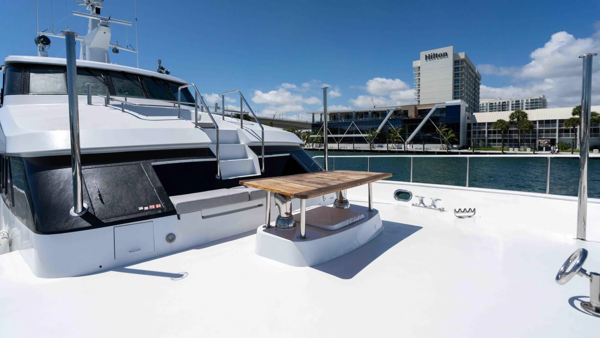 a boat on a dock aboard ARIES Yacht for Sale