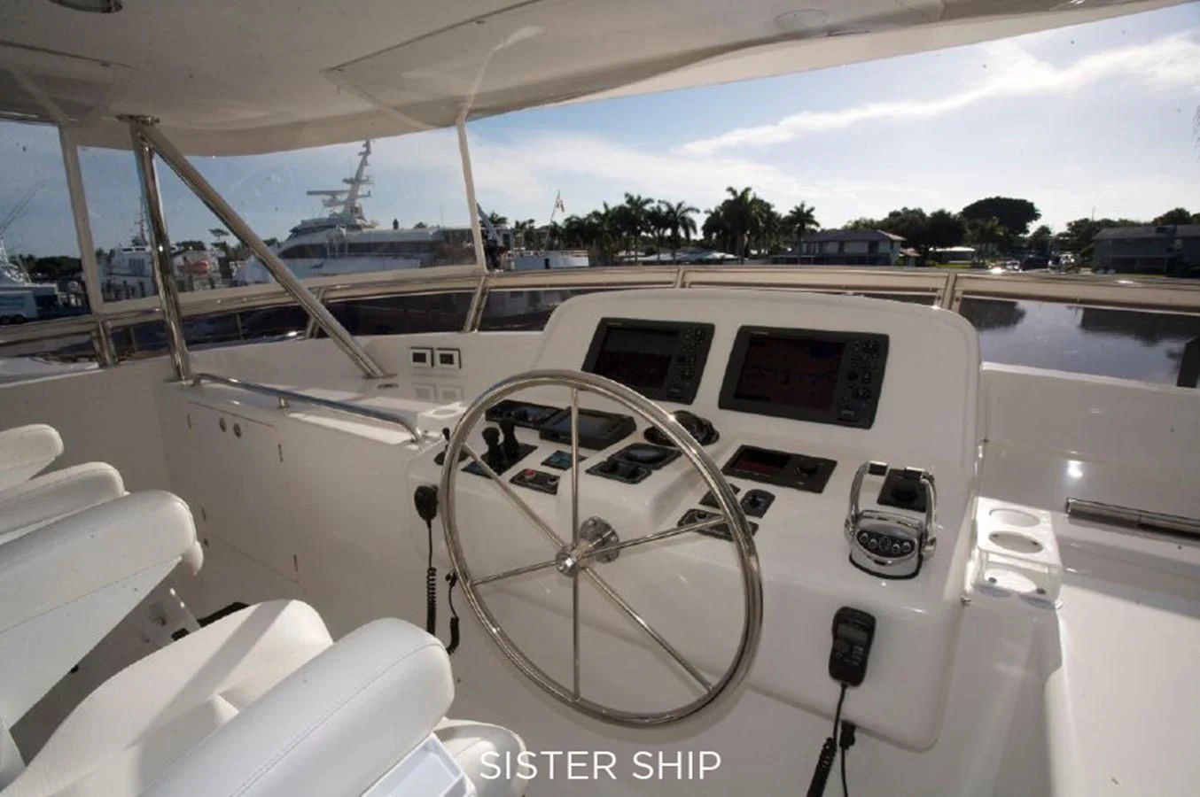 the inside of a boat aboard 860 MY Yacht for Sale