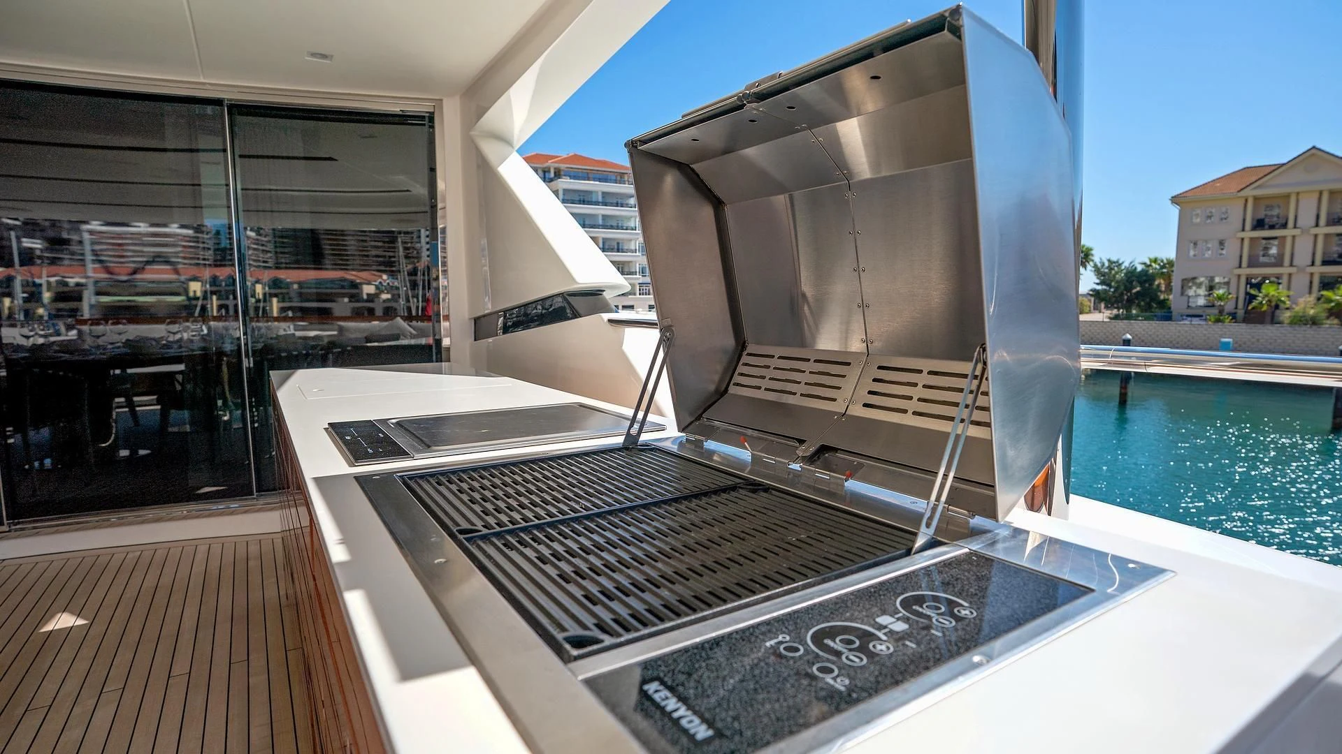 a large metal object on a boat aboard SUPERNOVA Yacht for Sale