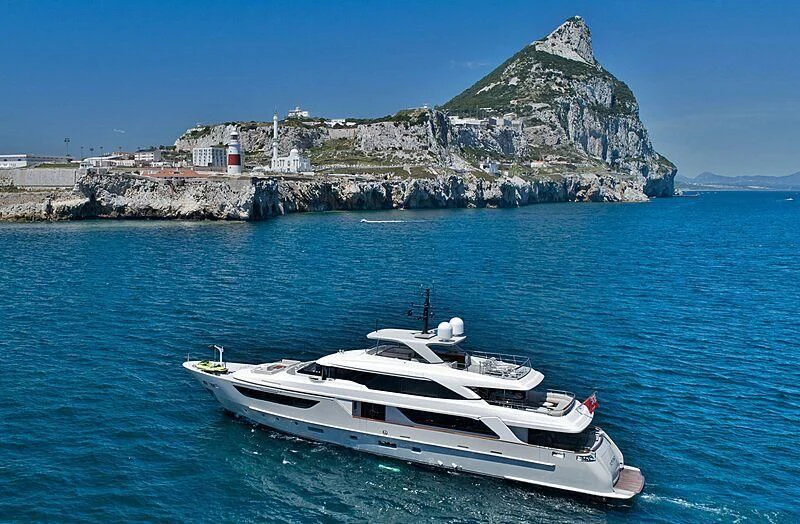 a boat in the water aboard SUPERNOVA Yacht for Sale