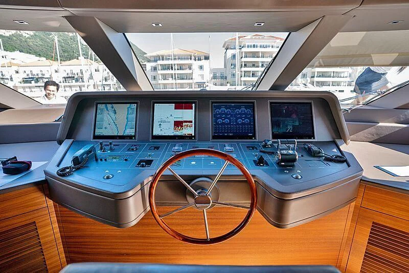 a large machine with many screens aboard SUPERNOVA Yacht for Sale