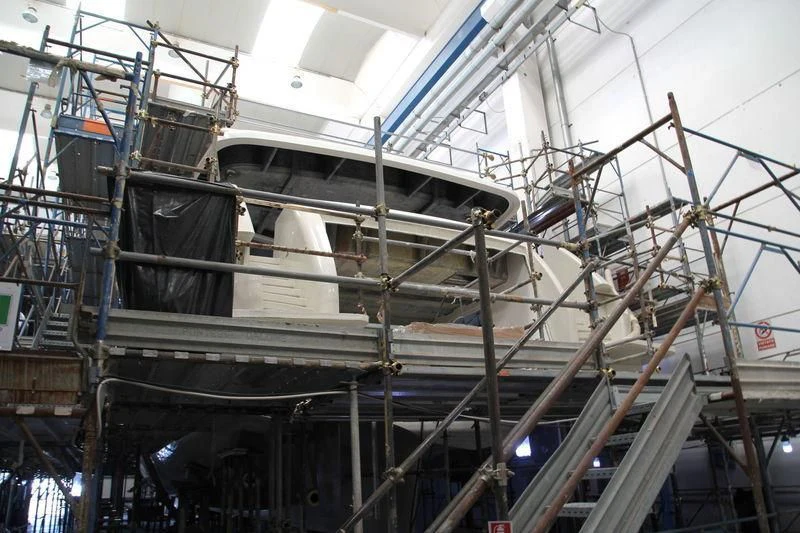 a large metal structure with pipes aboard SUPERNOVA Yacht for Sale