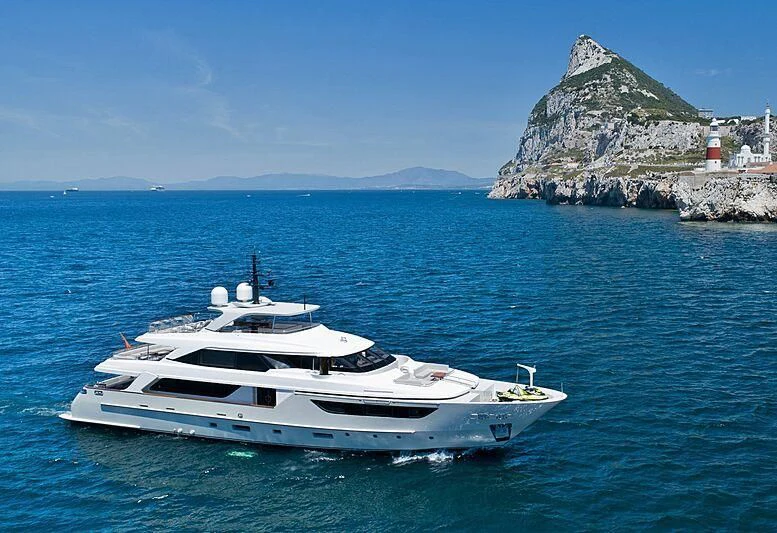 a boat in the water aboard SUPERNOVA Yacht for Sale