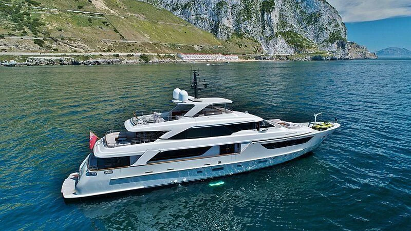 a boat in the water aboard SUPERNOVA Yacht for Sale