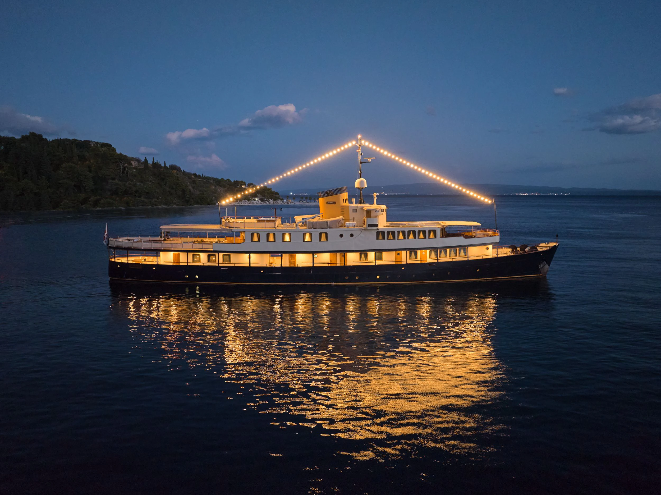 a boat on the water aboard SEAGULL II Yacht for Sale