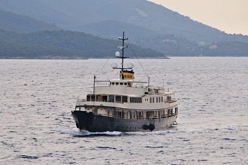 a boat in the water aboard SEAGULL II Yacht for Sale