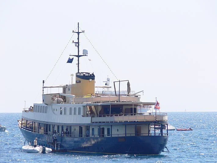 a large boat in the water aboard SEAGULL II Yacht for Sale