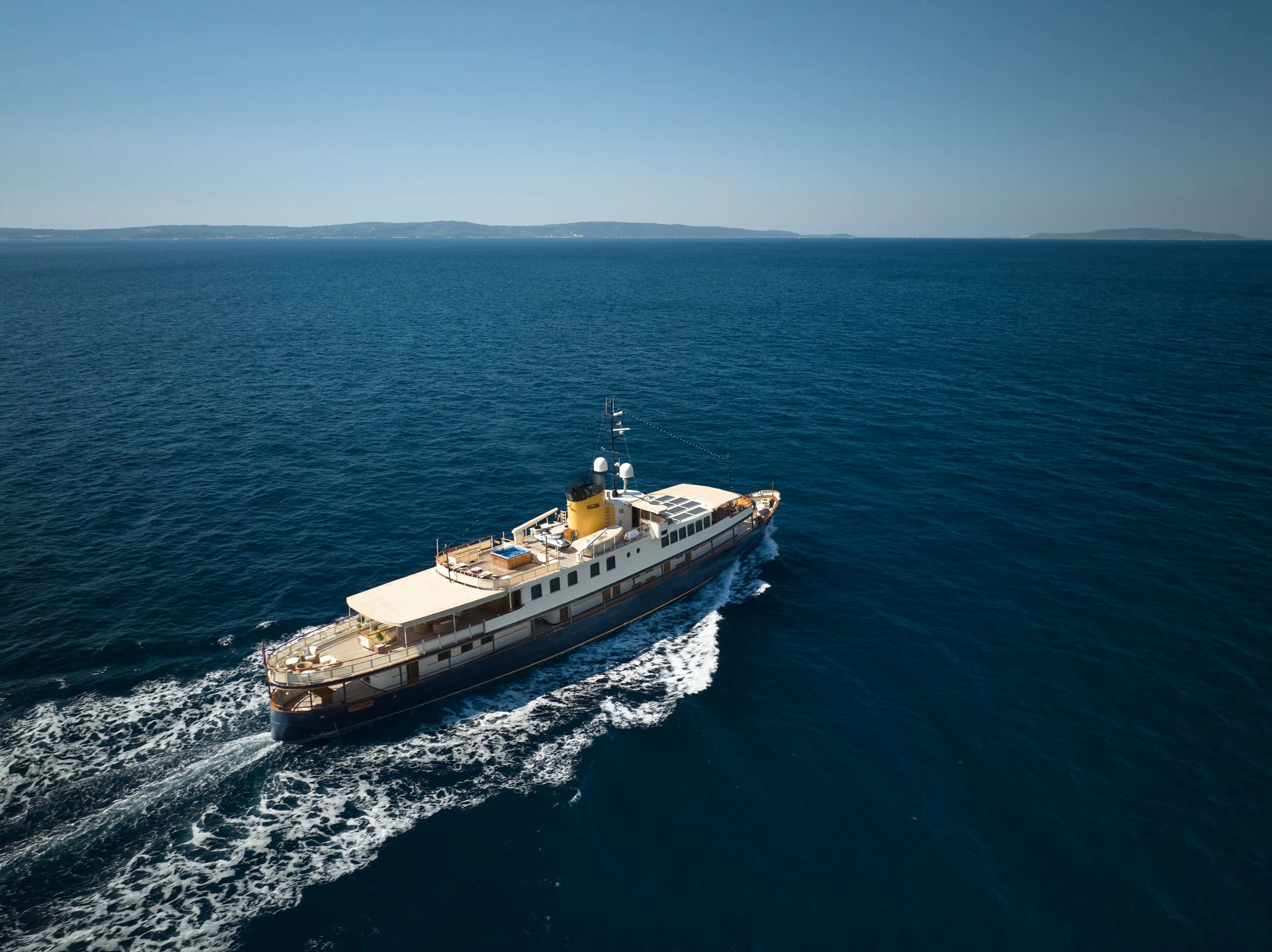 a ship in the water aboard SEAGULL II Yacht for Sale