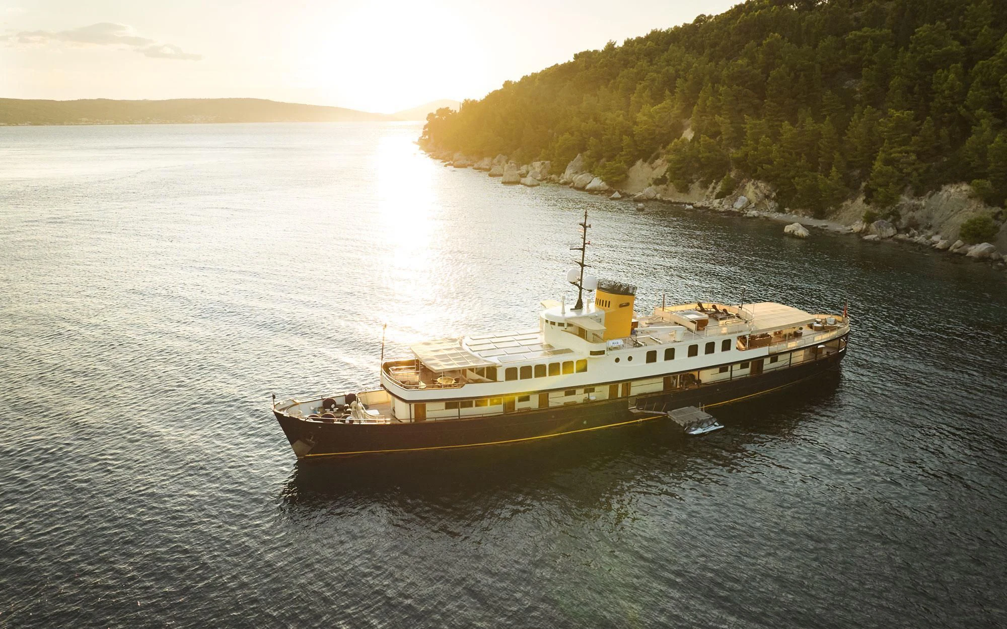 a boat on the water aboard SEAGULL II Yacht for Sale