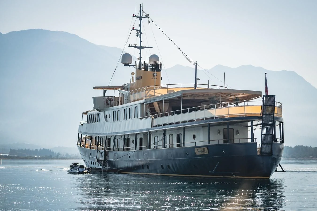 a boat in the water aboard SEAGULL II Yacht for Sale