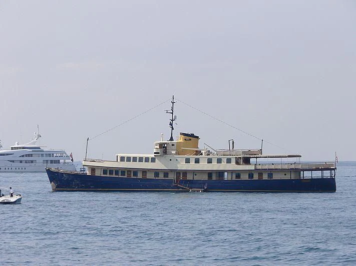 a large boat in the water aboard SEAGULL II Yacht for Sale