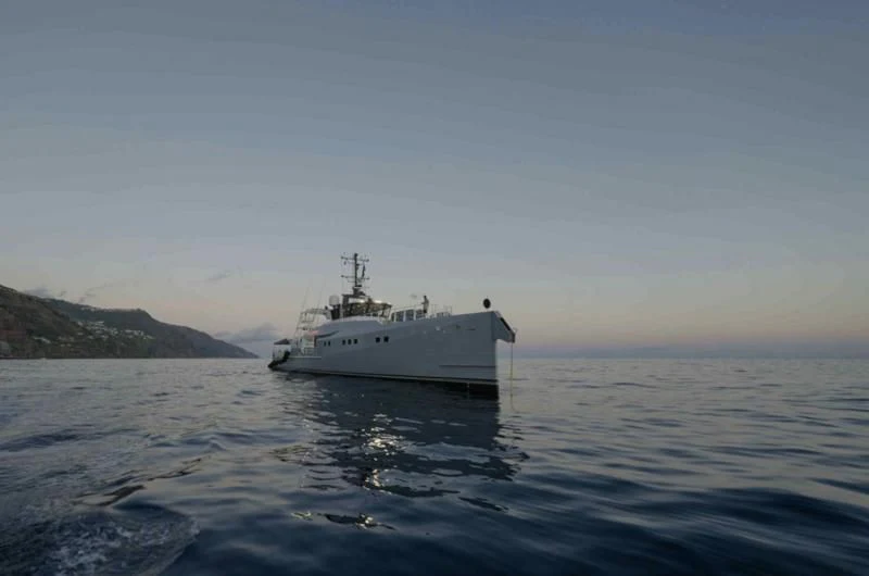 a boat in the water aboard BAD COMPANY SUPPORT Yacht for Charter