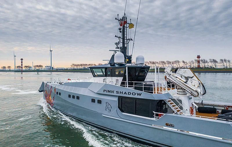 a boat on the water aboard BAD COMPANY SUPPORT Yacht for Charter