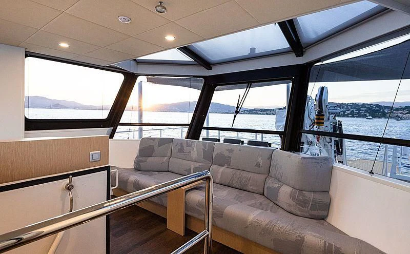 a boat on the water aboard BAD COMPANY SUPPORT Yacht for Charter