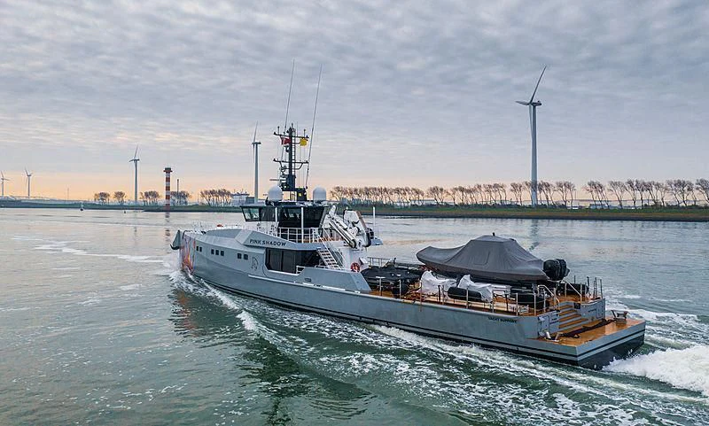 a boat on the water aboard BAD COMPANY SUPPORT Yacht for Charter