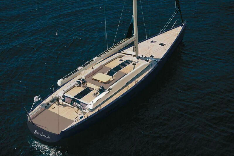 a boat in the water aboard BOMBARDA Yacht for Sale