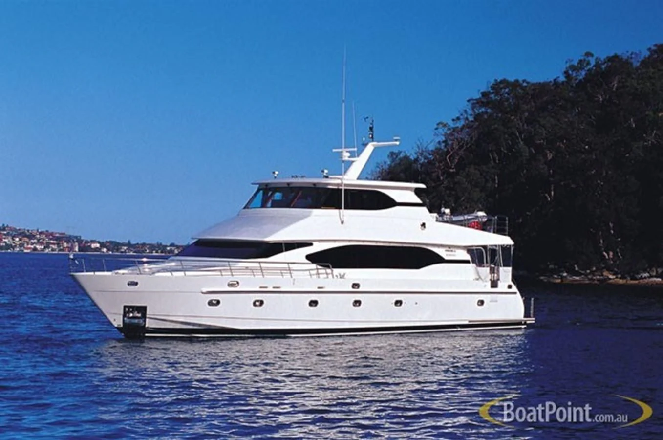 a white yacht in the water aboard SALT II Yacht for Sale