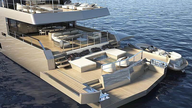 a large ship on the water aboard ANTONINI NAVI SUY 135 Yacht for Sale