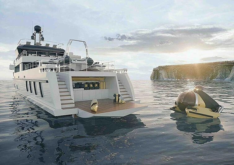 a boat in the water aboard ANTONINI NAVI SUY 135 Yacht for Sale