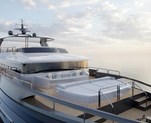 a boat on the water aboard ANTONINI NAVI SUY 135 Yacht for Sale