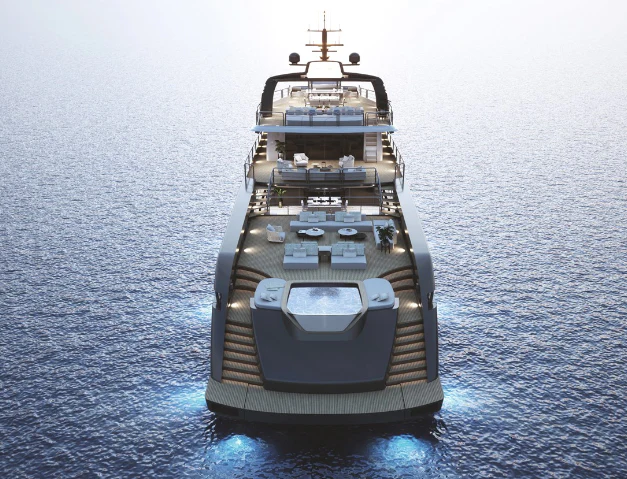 a ship in the water aboard ANTONINI NAVI SUY 135 Yacht for Sale