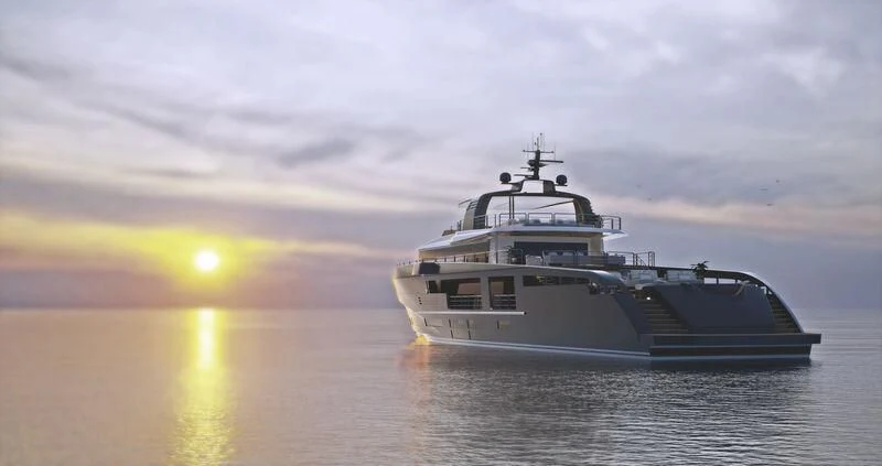 a boat in the water aboard ANTONINI NAVI SUY 135 Yacht for Sale