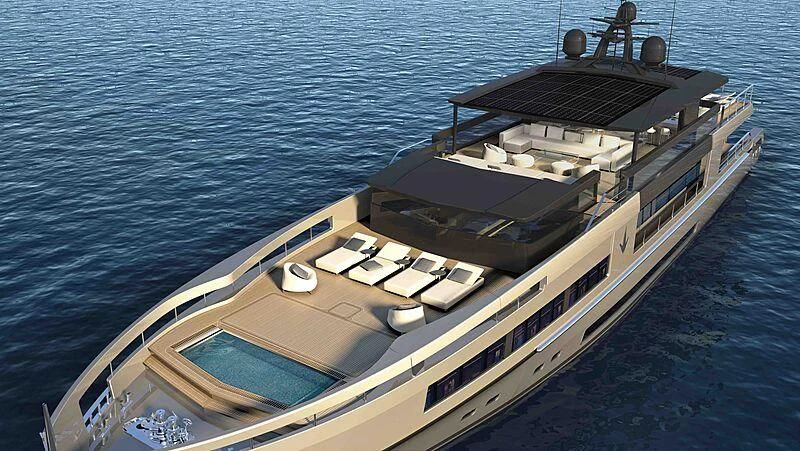 a large ship in the water aboard ANTONINI NAVI SUY 135 Yacht for Sale