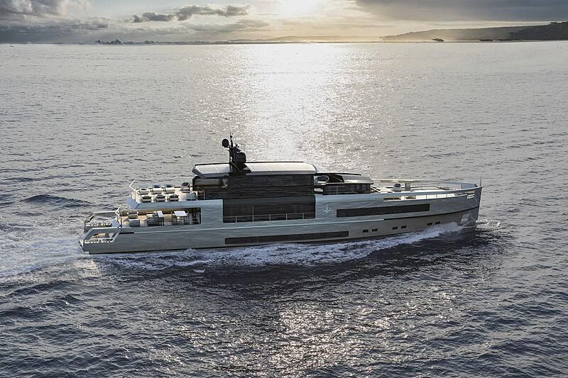 a large white boat in the water aboard ANTONINI NAVI SUY 135 Yacht for Sale