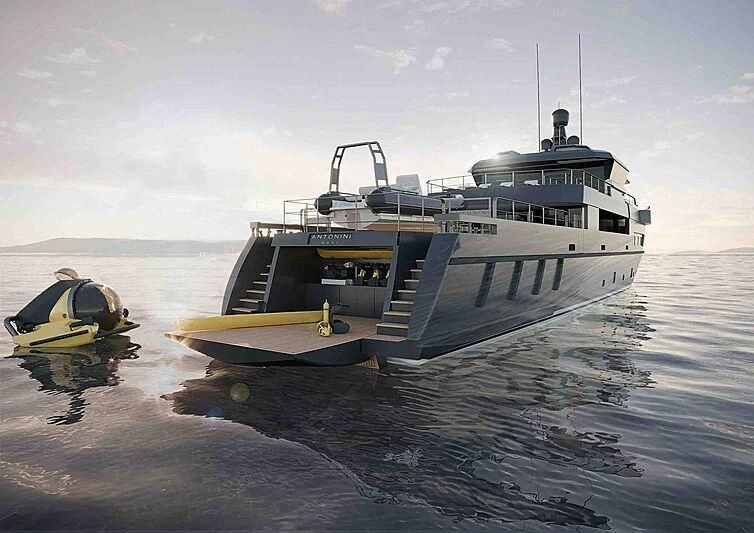a boat on the water aboard ANTONINI NAVI SUY 135 Yacht for Sale