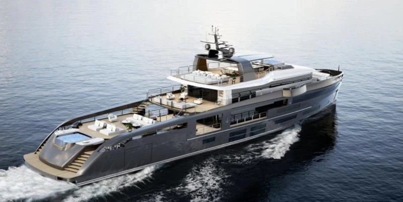 a large ship in the water aboard ANTONINI NAVI SUY 135 Yacht for Sale