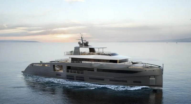 a large ship in the water aboard ANTONINI NAVI SUY 135 Yacht for Sale