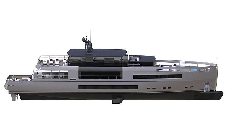 a large white boat aboard ANTONINI NAVI SUY 135 Yacht for Sale