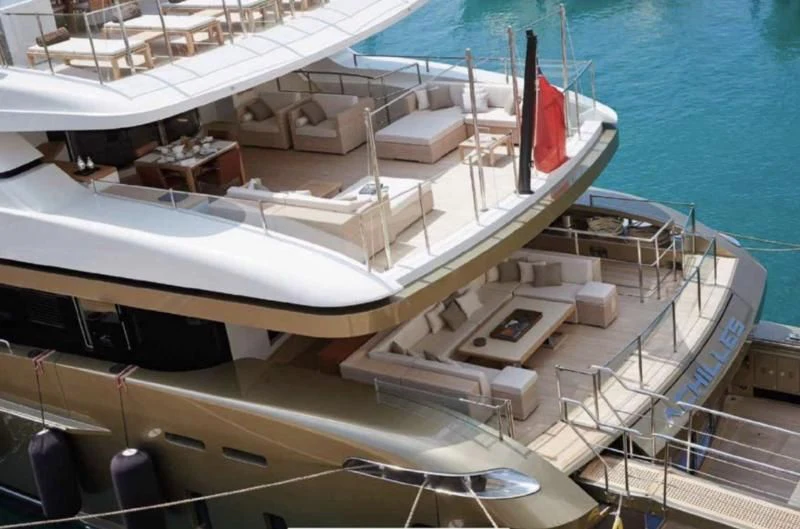 a boat on the water aboard APRIES W Yacht for Sale