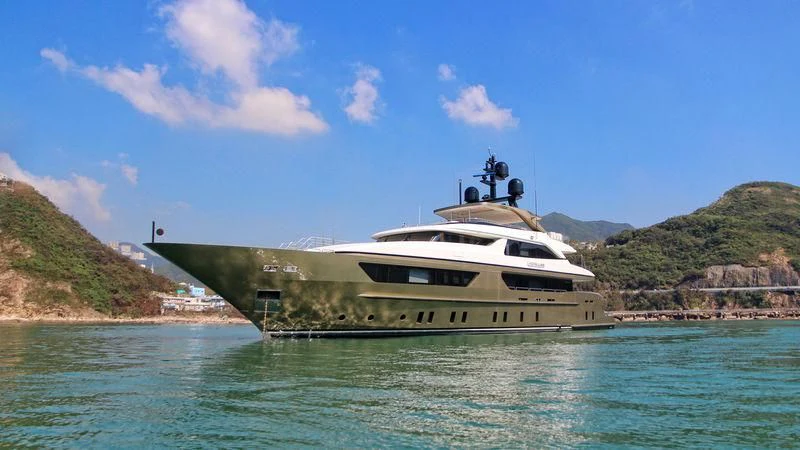 a boat on the water aboard APRIES W Yacht for Sale