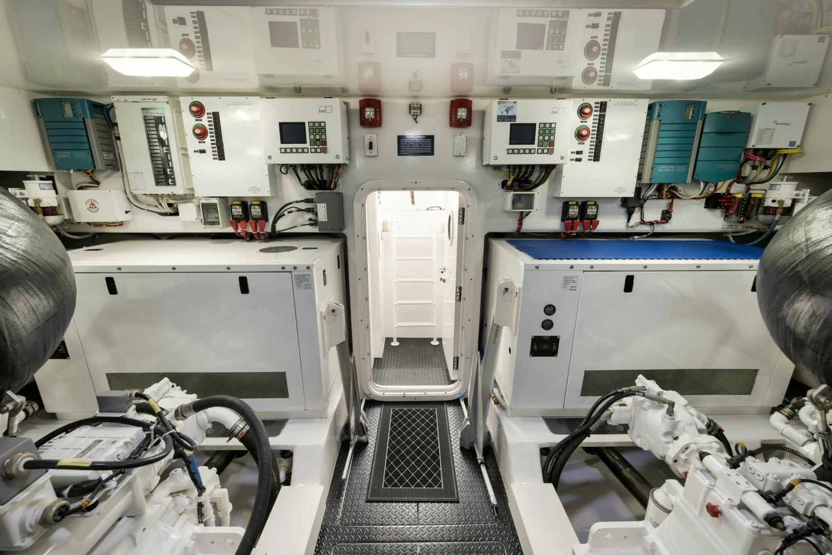 a room with machines and equipment aboard TEUSEAS Yacht for Sale