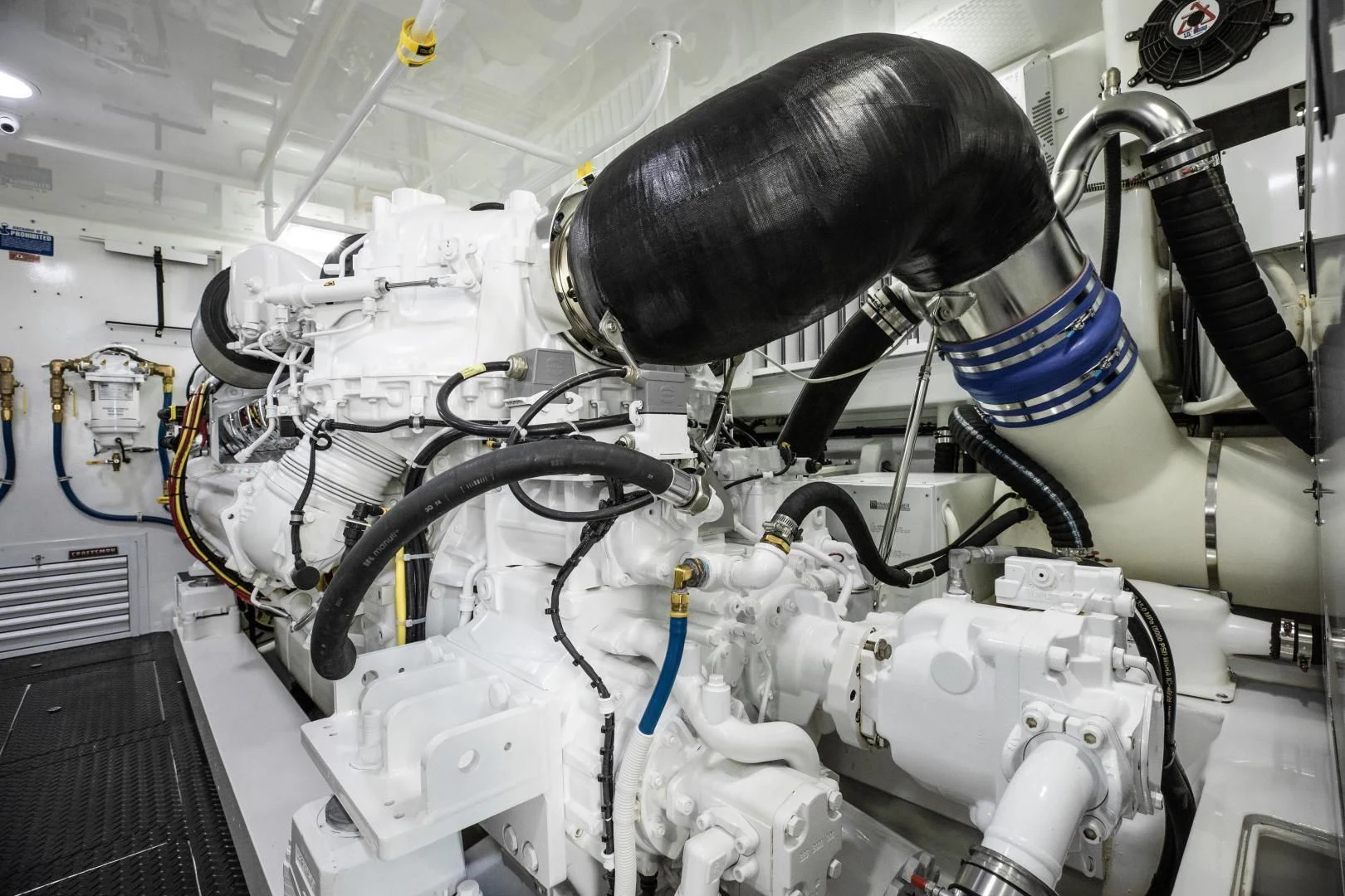 a machine with a large pipe aboard TEUSEAS Yacht for Sale