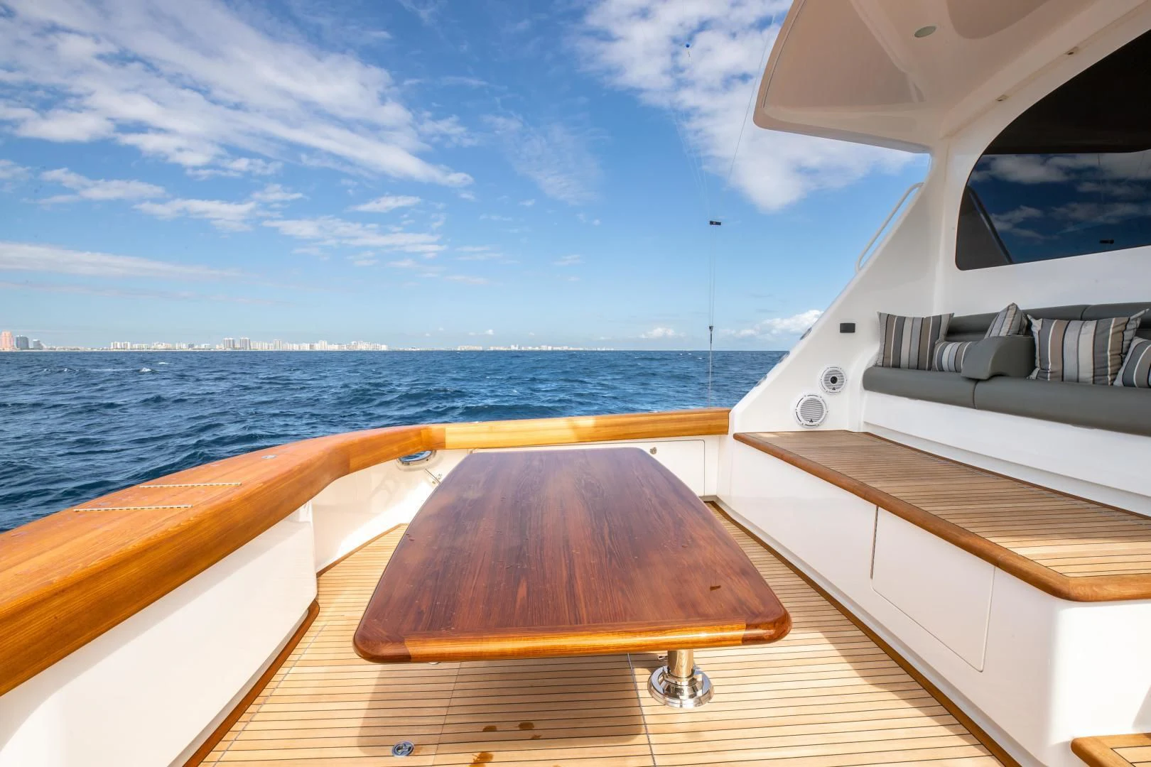 a boat on the water aboard TEUSEAS Yacht for Sale