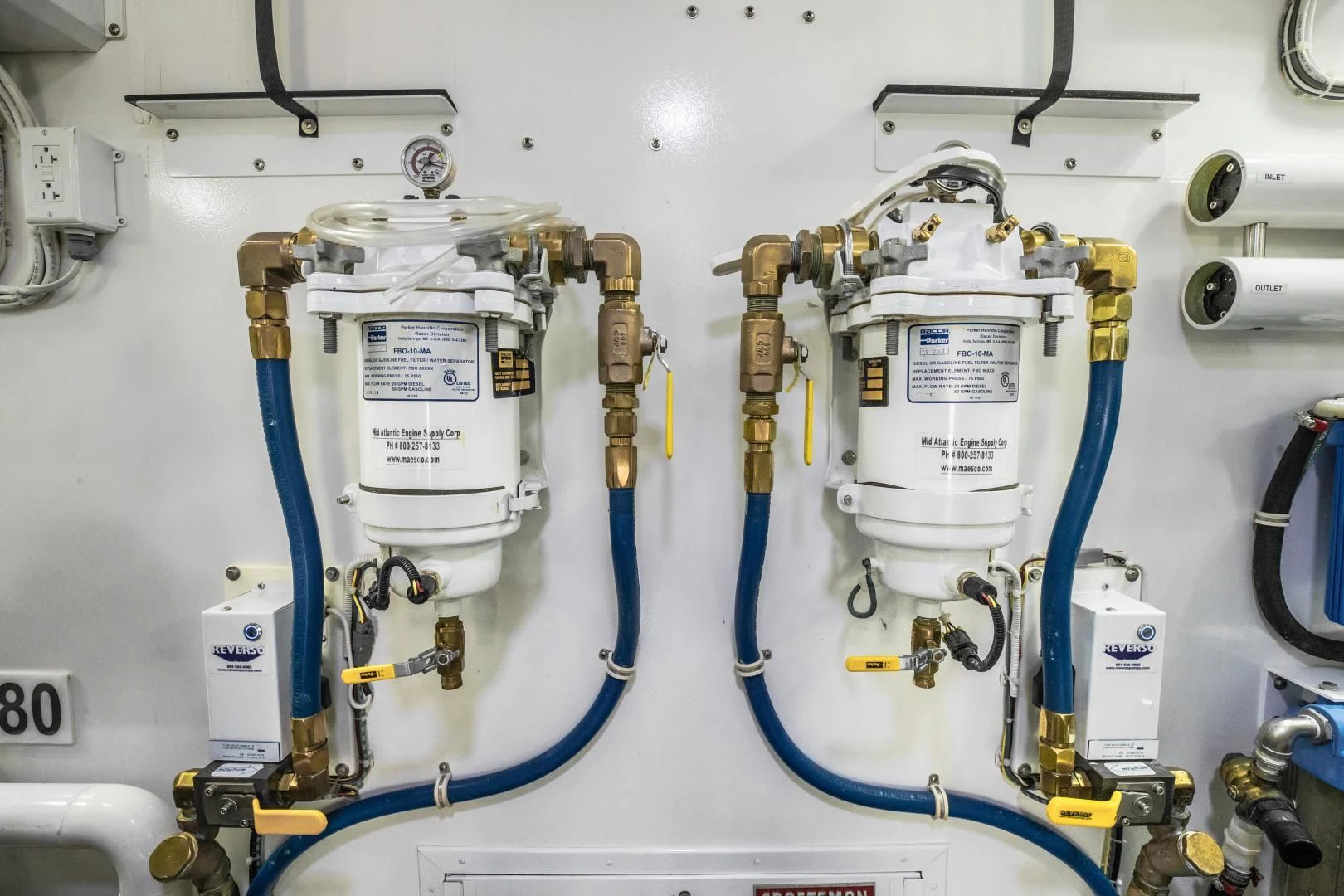 a close-up of a machine aboard TEUSEAS Yacht for Sale
