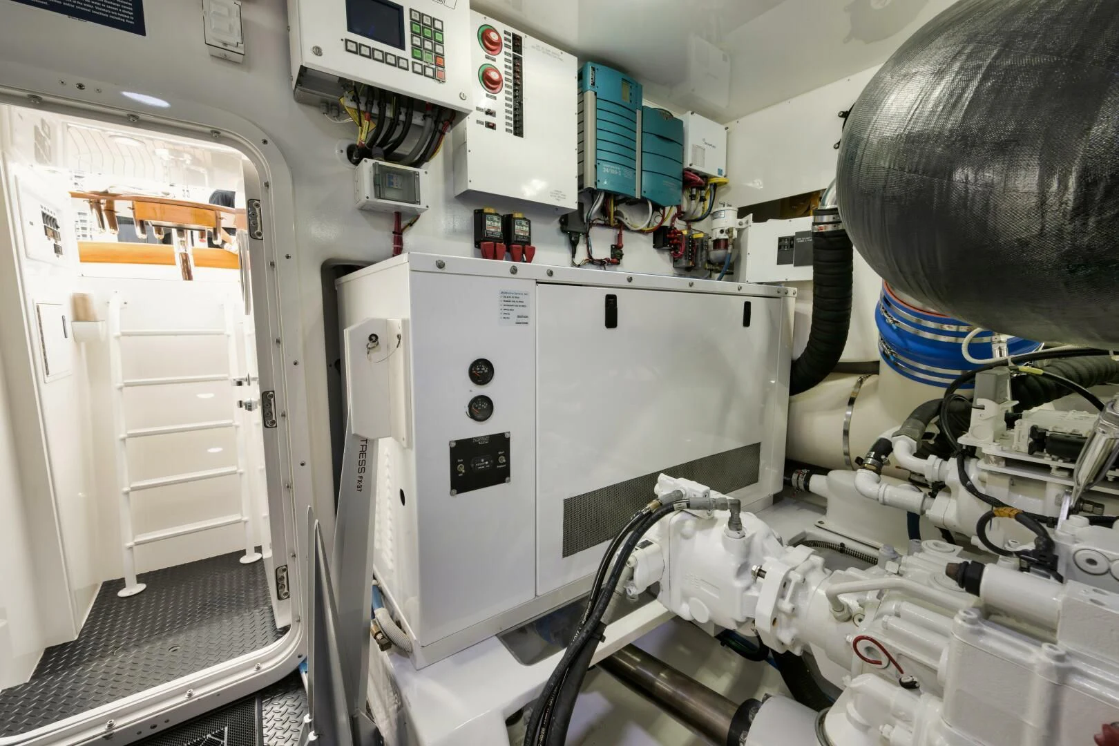 a close-up of a machine aboard TEUSEAS Yacht for Sale