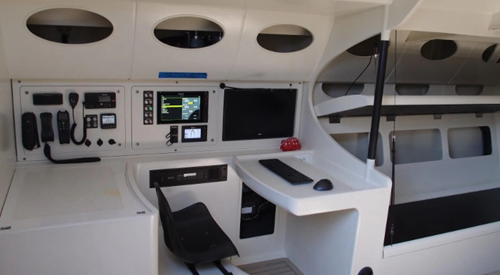 a machine with a screen aboard HIGH SPIRIT Yacht for Sale