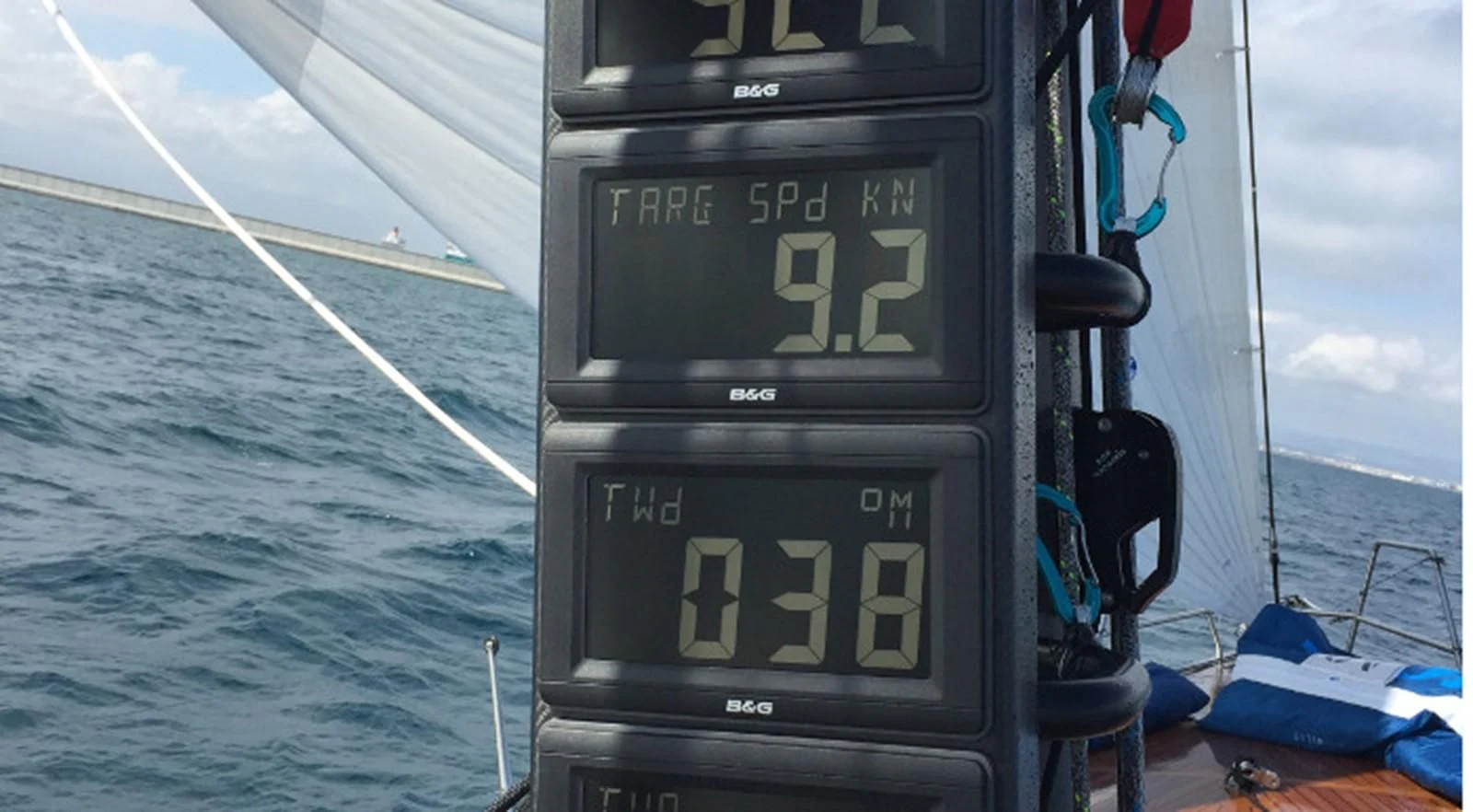 a speedometer on a boat aboard HIGH SPIRIT Yacht for Sale
