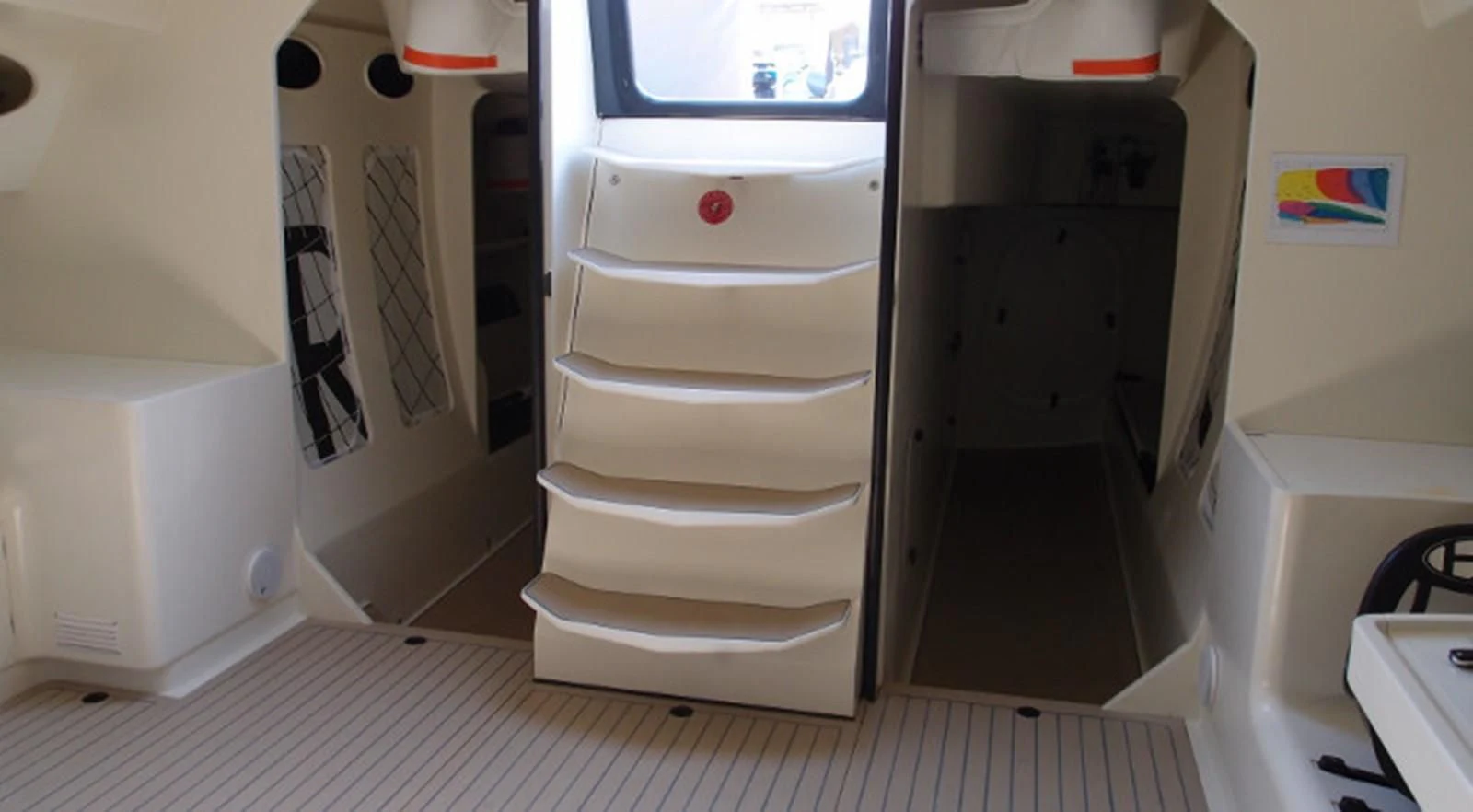 a white machine in a room aboard HIGH SPIRIT Yacht for Sale