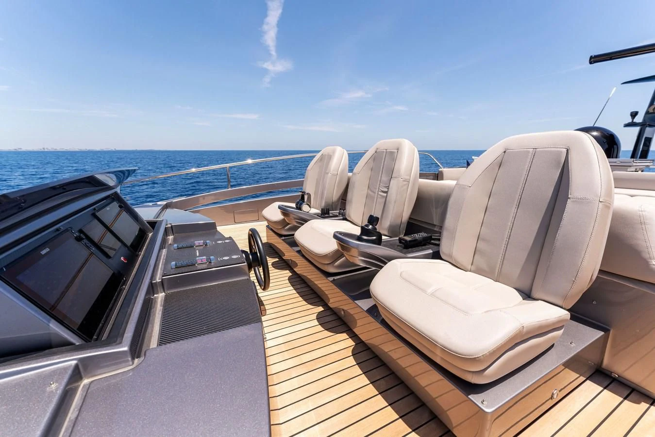 a boat on the water aboard OUR TRADE Yacht for Sale