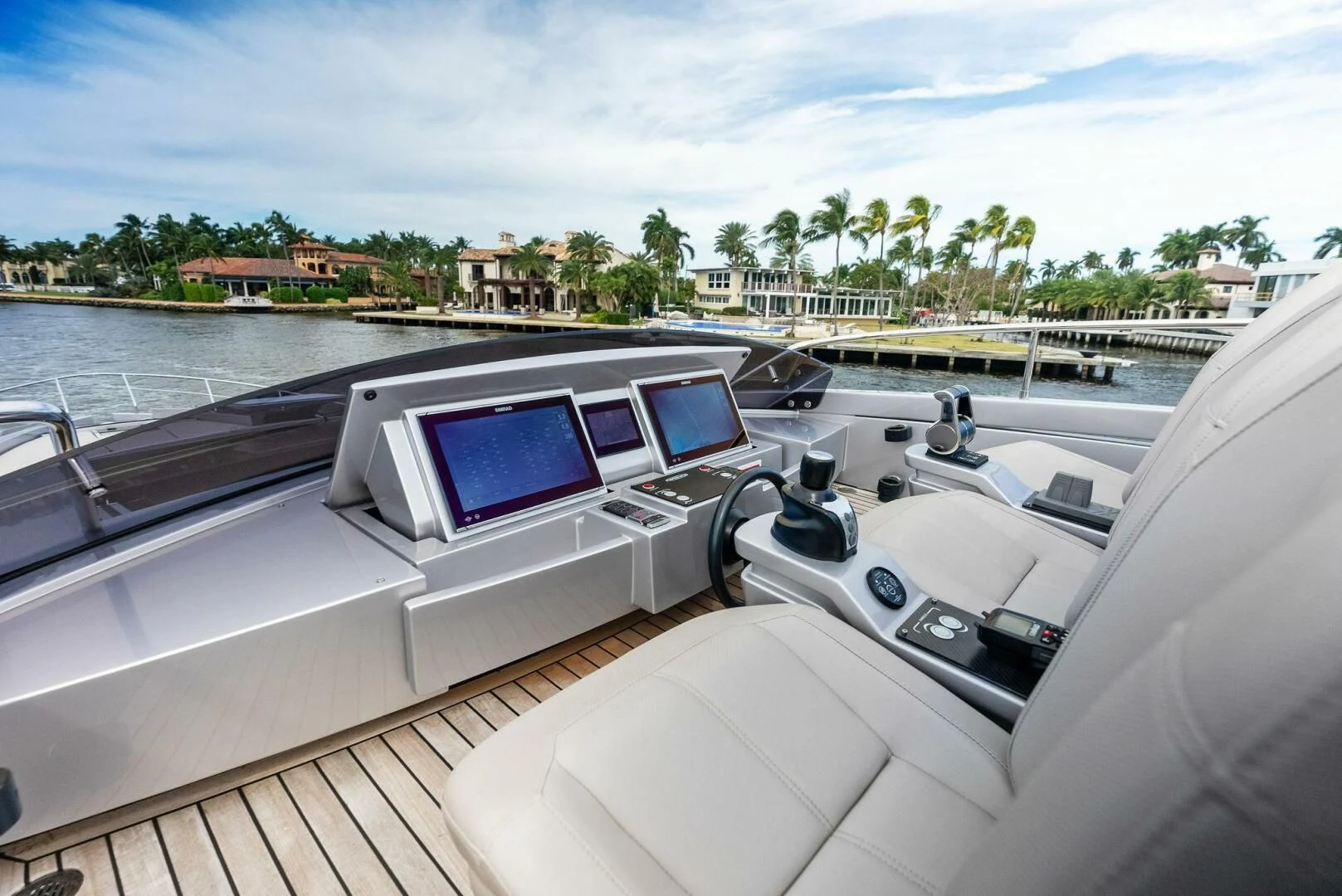 a boat on the water aboard OUR TRADE Yacht for Sale