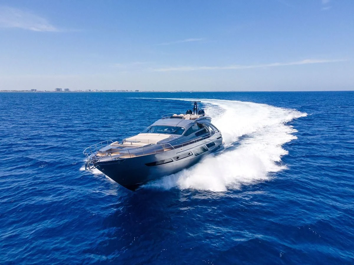 a boat on the water aboard OUR TRADE Yacht for Sale