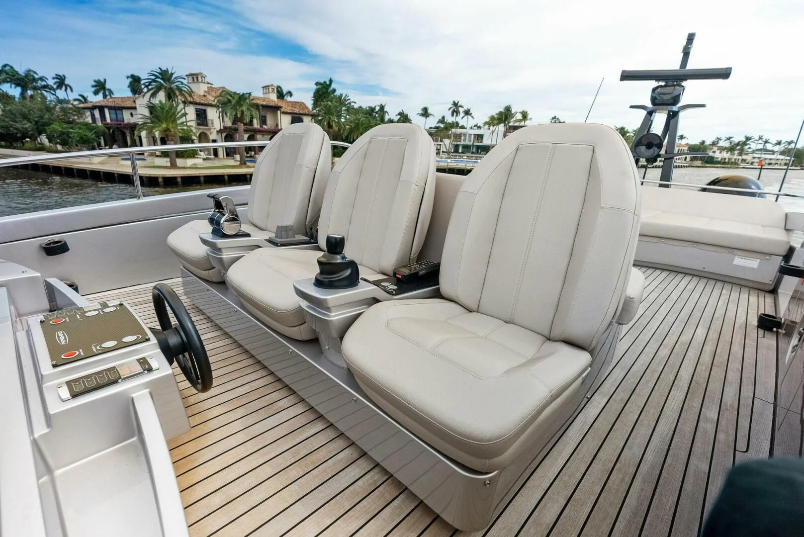 a boat on the water aboard OUR TRADE Yacht for Sale