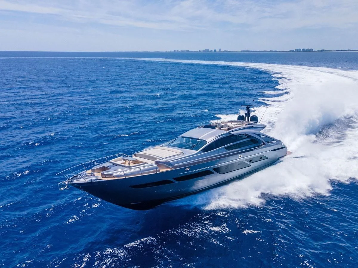 a boat on the water aboard OUR TRADE Yacht for Sale