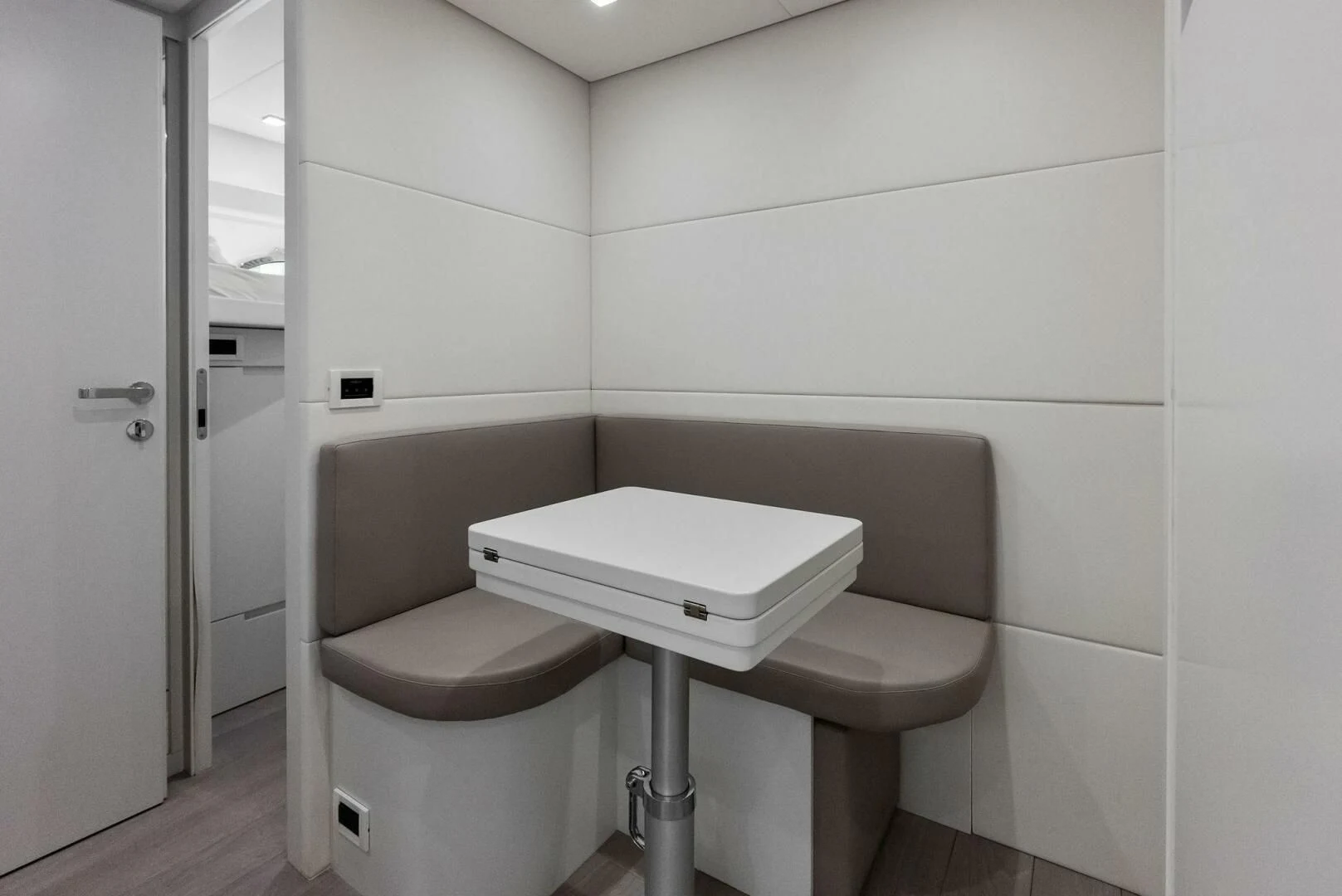 a toilet and sink in a bathroom aboard OUR TRADE Yacht for Sale
