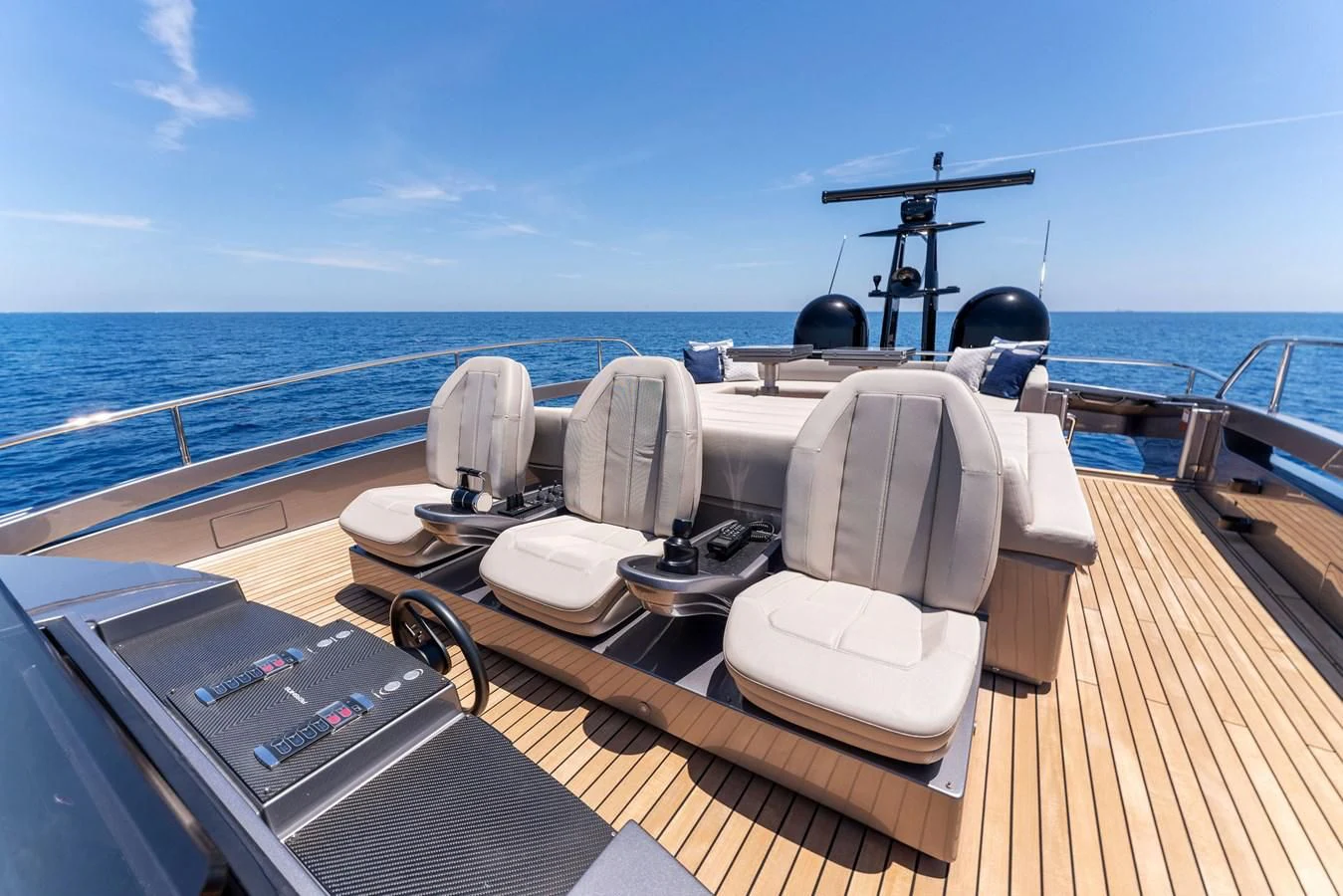 a boat on the water aboard OUR TRADE Yacht for Sale