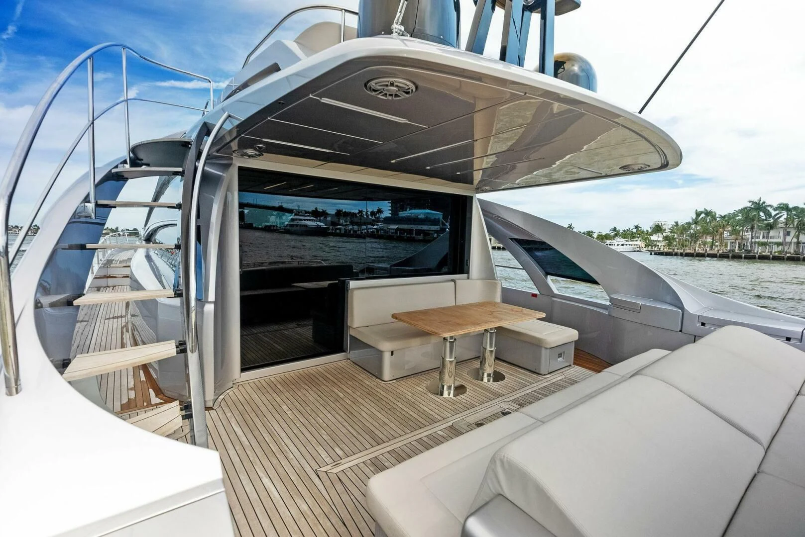 the inside of a boat aboard OUR TRADE Yacht for Sale